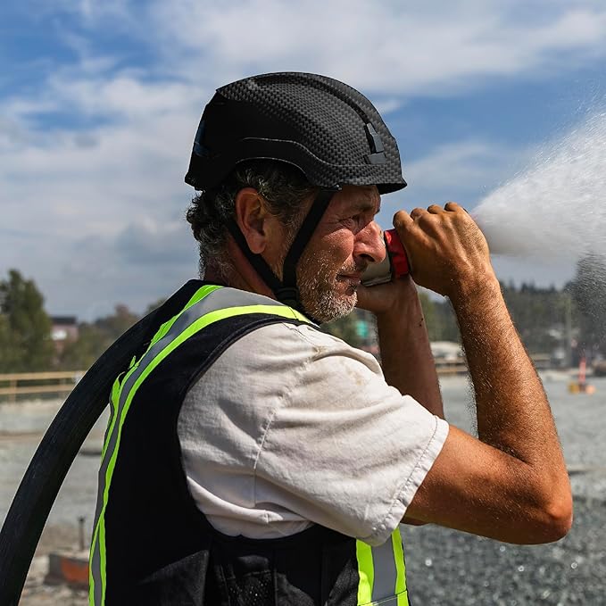 GE Safety Helmet: ANSI Type 2 Class G & E, Advanced Impact Technology, Ultra Comfortable Memory Foam, Heat Stress Reduction, Compatible with Accessories, Adjustable Size OSHA Approved