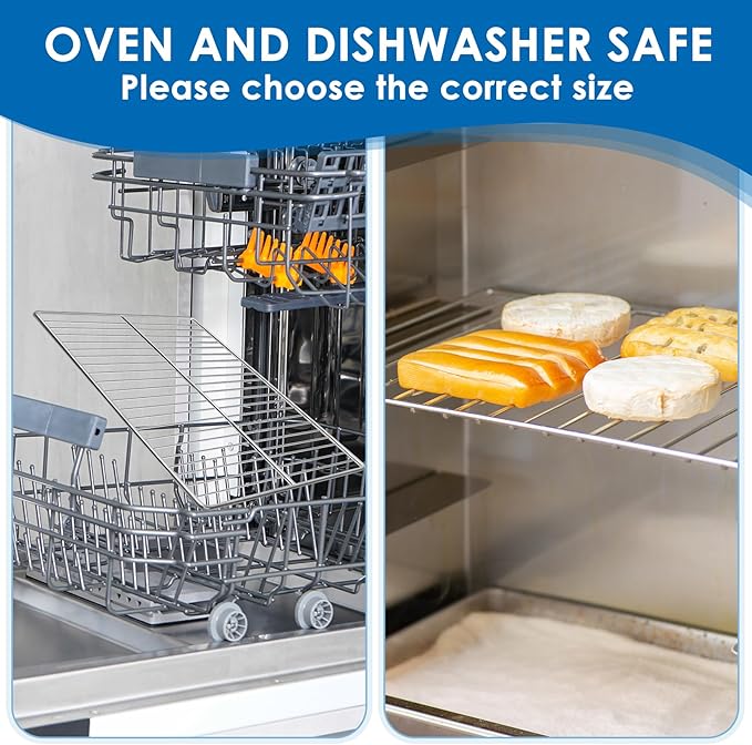 KEESHA BBQ Grill Mesh Metal Stainless Steel Barbecue Grill Grates Replacement-Barbecue Grilling Grid Wire Mesh, Multifunction Cooking Net for Outdoor Grill 2 Pack (20 13/16''*12 7/8'')