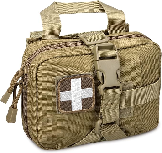 Tactical EMT Pouch, Rip Away Molle Medical Pouches IFAK Tear-Away First Aid Kit Emergency Survival Bag for Travel Outdoor Hiking