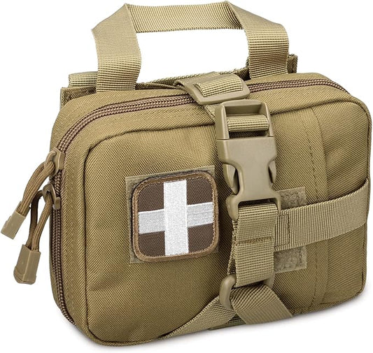 Tactical EMT Pouch, Rip Away Molle Medical Pouches IFAK Tear-Away First Aid Kit Emergency Survival Bag for Travel Outdoor Hiking