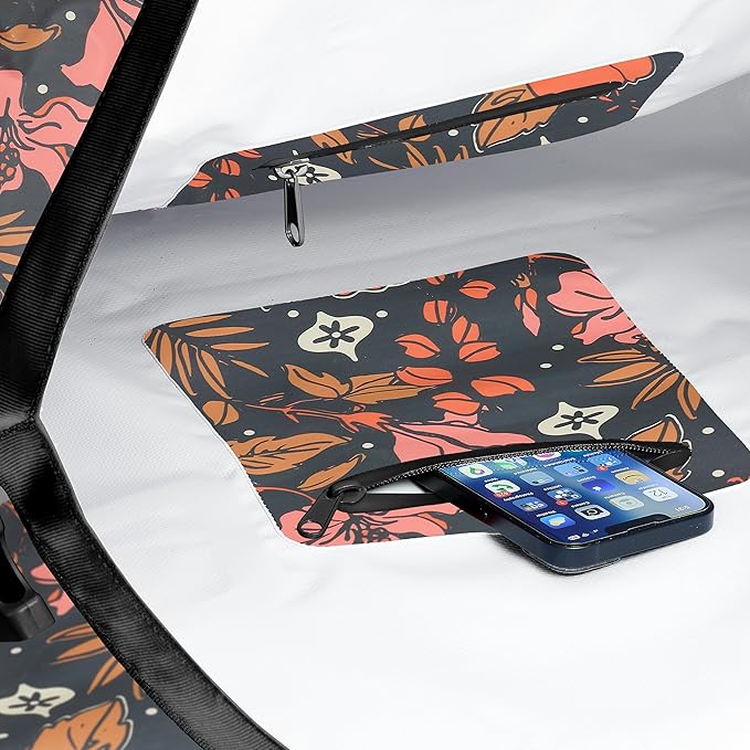 Skog Å Kust Duffelsak Heavy Duty Waterproof Duffel - Gear Bag for Sports, Travel, & More - 40L Hibiscus