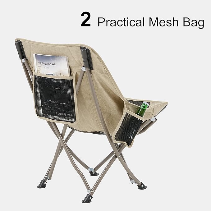 Naturehike Folding Camping Chair, Outdoor Portable Compact Chair, Collapsible & Comfortable, Heavy Duty for Travel Picnic Hiking Fishing Beach, Lightweight Backpack Chair, Red