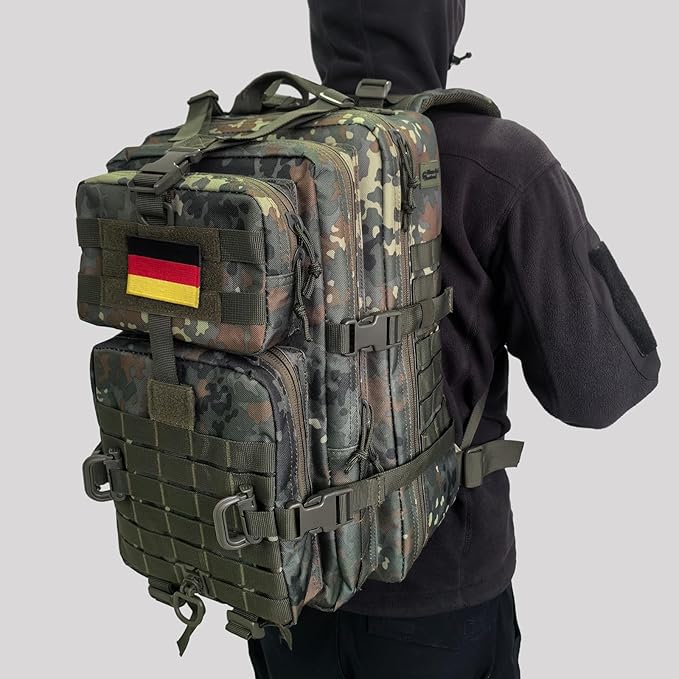 MOLLE Assault Pack, Tactical Backpack Military Army Camping Rucksack, 3-Day Pack