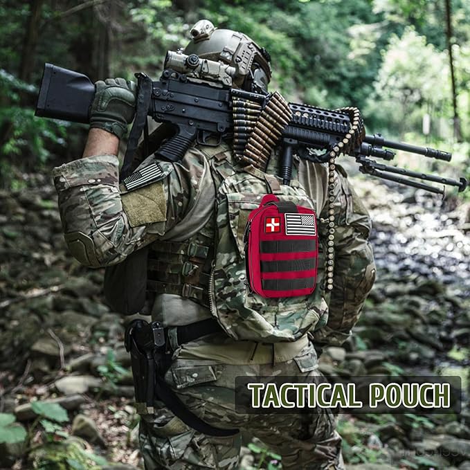 170 PCS Survival Kits, Survival First Aid Kit, Trauma Kit with Essential Survival Gear Emergency Medical Supplies for Hiking Camping Backpacking Outdoor Adventure, Gifts for Christmas Him Dad