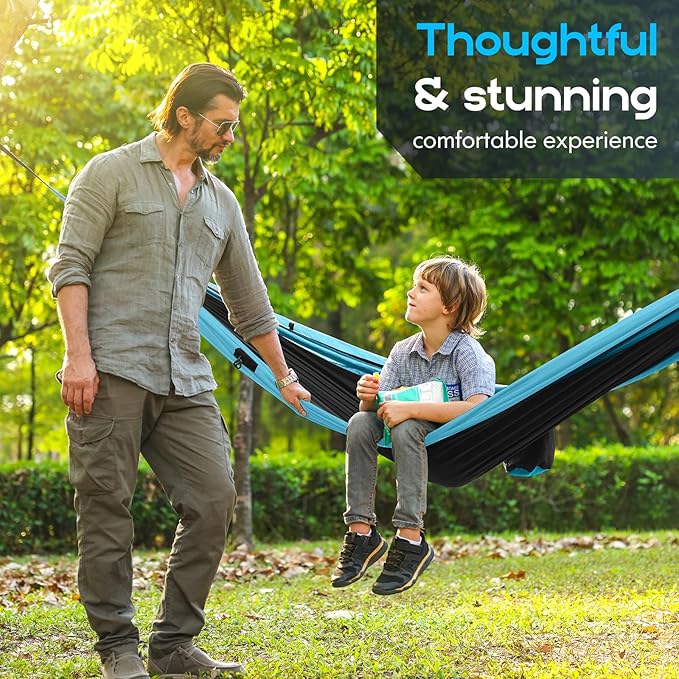 Camping Hammock Mosquito Net,Double & Single Portable Hammocks Hammocks with 2 Tree Straps,Hammock Tent for Travel Camping,Camping Accessories for Indoor Outdoor Hiking Backpacking Backyard Beach