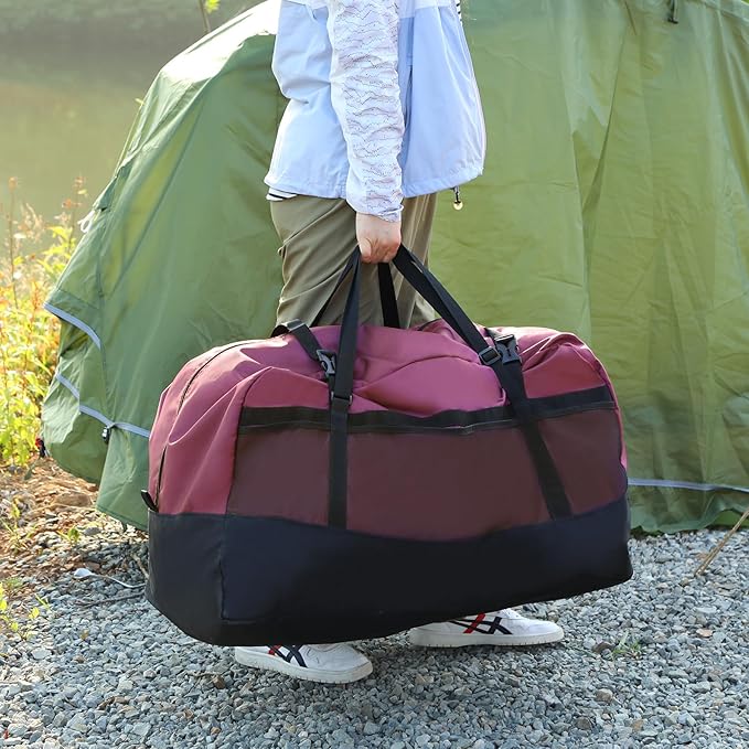 REDCAMP Foldable Travel Bag, Large Sports Bag, 75L/96L/100L, Lightweight Waterproof Tote Bag