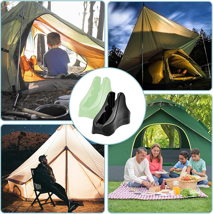 12Pack Rope Tensioner Ultralight Guyline Tensioners Adjuster Tent Rope, Rope Tightener for Tents & Tarps Paracord Ultralight Backpacking Gear, fit 3-5mm Paracord