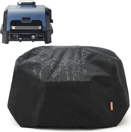 Waterproof Cover for Ninja Woodfire Pro Premium XL Outdoor Grill, Outdoor Grill Accessories for Ninja Wood Fire Smoker Air Fryer OG900/800 Series, Windproof with Drawstring Closure (Cover Only)