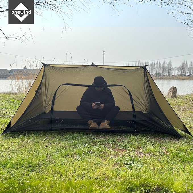 Onewind Camping Shelter with Mosquito Net, Ultralight, for Camping, Hiking, Backpacking
