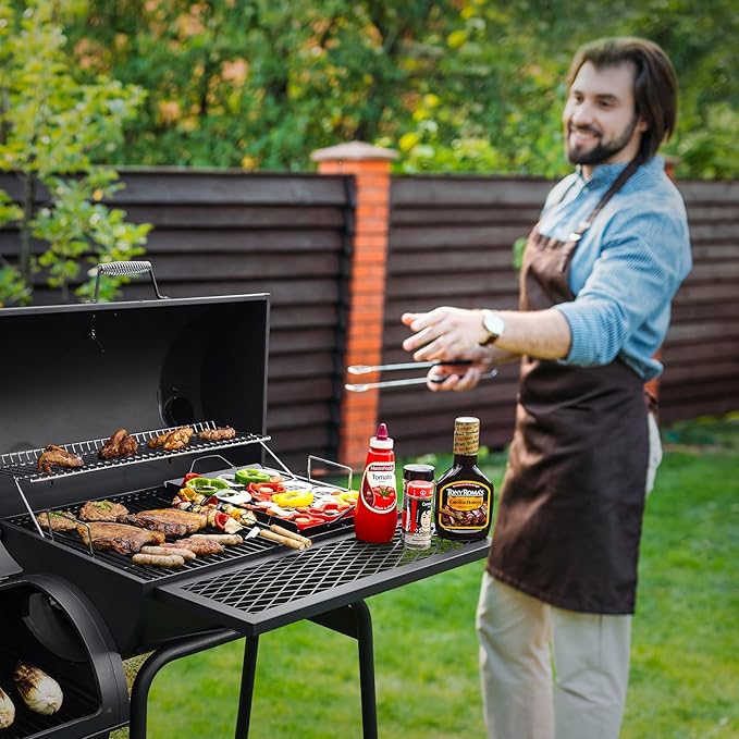 19.2 Inch Ash Pan Replacement Parts for Nexgrill 810-0025 Charcoal Grills, Heavy Duty Steel Gray Coating Ash Pan/Drip Pan for Nexgrill Charcoal 22inch Grills 810-0025,19.2" Drip Pan