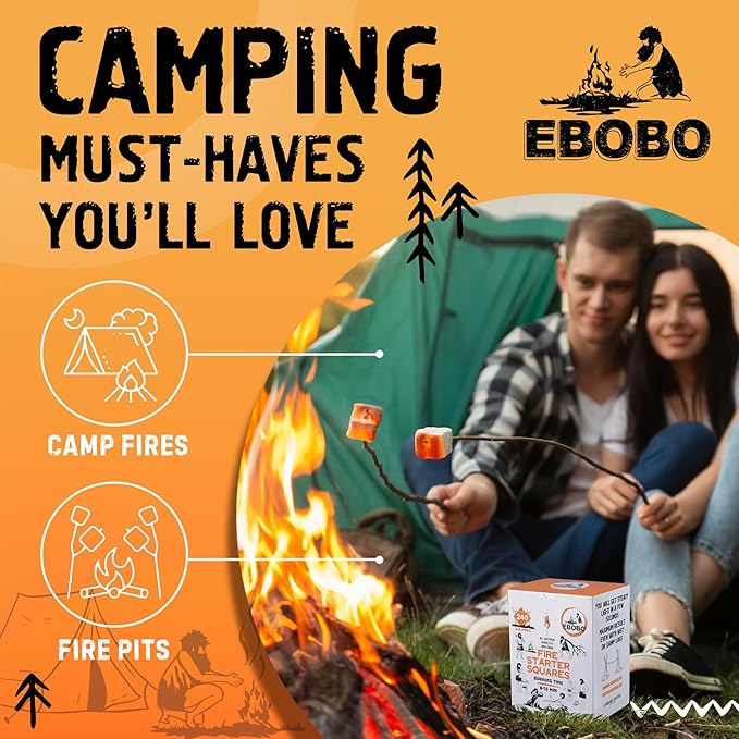 240 pcs Fire Starter Cubes for Fireplace, Wood Stove, Charcoal Grill, BBQ, Fire Pit & Smoker β Wax-Based, Odor-Free, Lights Fast β No Prep, No Mess