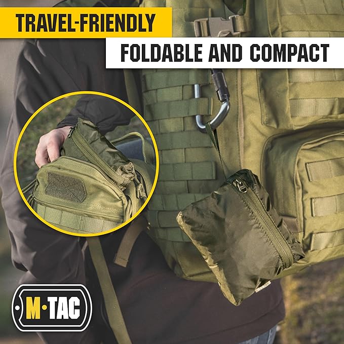 M-Tac Backpack Rain Cover Waterproof - Bag Rain Cover - for Hiking Travel Camping Military