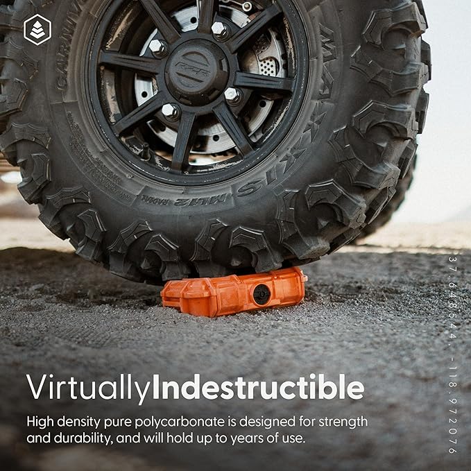 Evergreen 56 ToughBox - EDC Dry Box Protective Case USA Made for Organization of Cameras, Phones, Camping, Fishing, Hiking, Water Sports (Red)