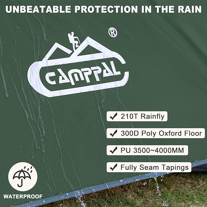 1 Person Backpacking Tent, Lightweight Compact Single Person Tent, Waterproof Windproof One Man Tent for Camping Hiking