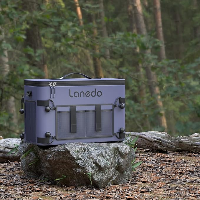 Deep Freeze Cooler Soft Sided Cooler Bag, 34 Can Collapsible Insulated Ice Chest, Large Leakproof Camping & Travel Cooler for Kayaking & Beach