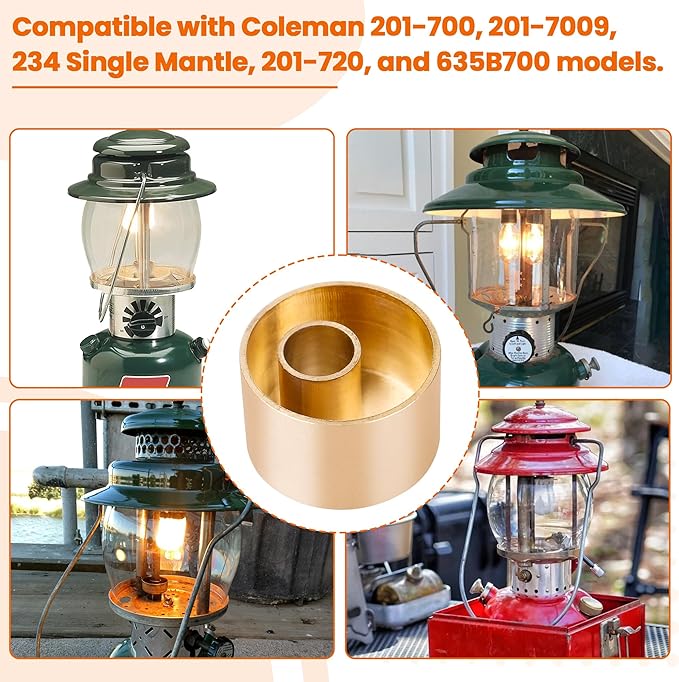Kerosene Lantern Preheater Cup for Coleman Lanterns - Brass Lantern Accessory, Fits Coleman Lantern Parts (Part Number 2015101)
