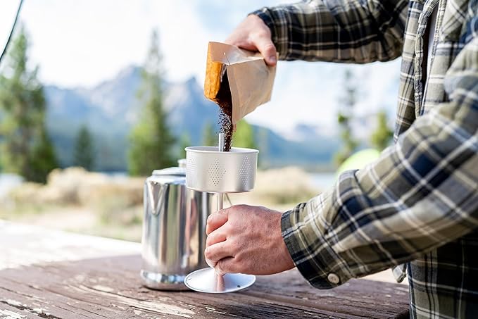 Stansport Aluminum Percolator Coffee Pot with Wire Handle