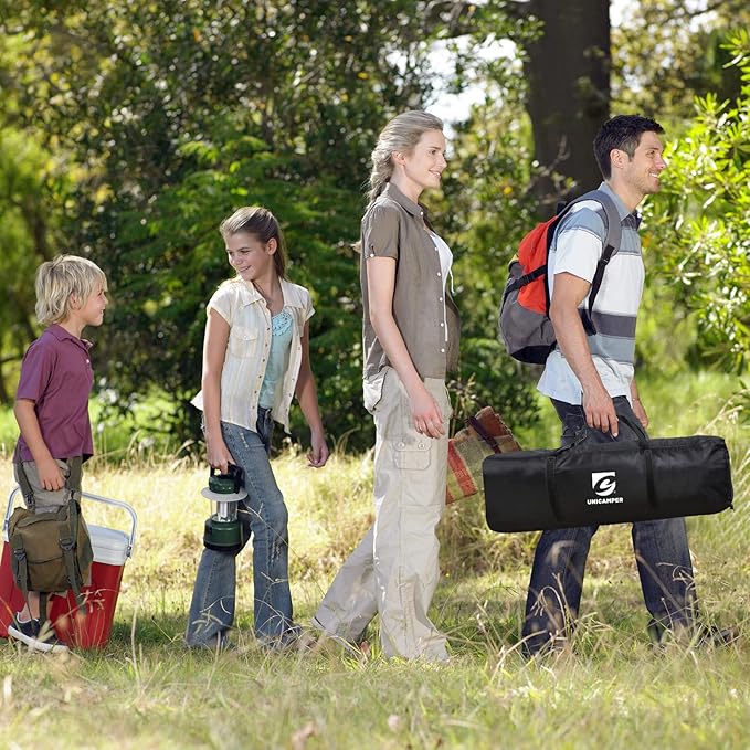 Beach Tent 12 X 12ft Large UPF50+ Pop Up Canopy with 2-Pcs Side Wall, Sun Shelter Rainproof, Waterproof for Camping Trips, Backyard Fun, Fishing, Parties, Or Picnics(Ocean Blue)