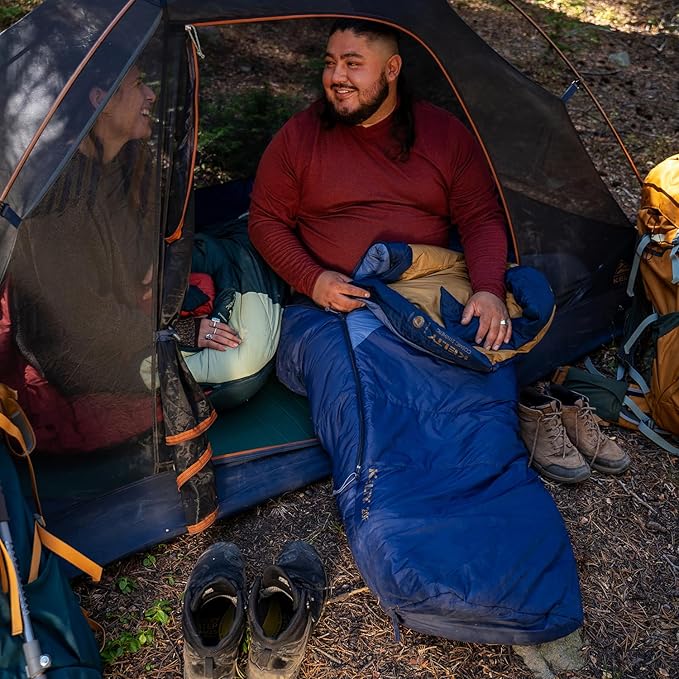 Kelty Cosmic Synthetic Fill 20 Degree Backpacking Sleeping Bag – Compression Straps, Stuff Sack Included