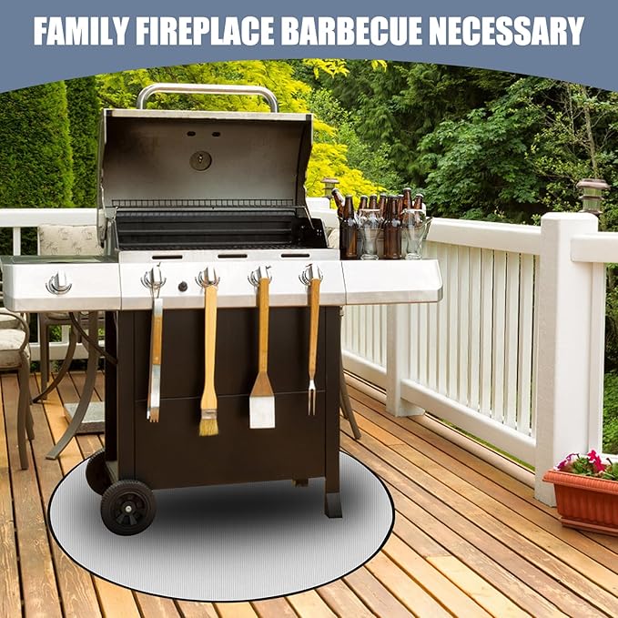 Premier 36" Grill Mat for Outdoor Grill, Fireplace Mat, Fireproof Mat for BBQ Fire Pit (36"-6LAYER)