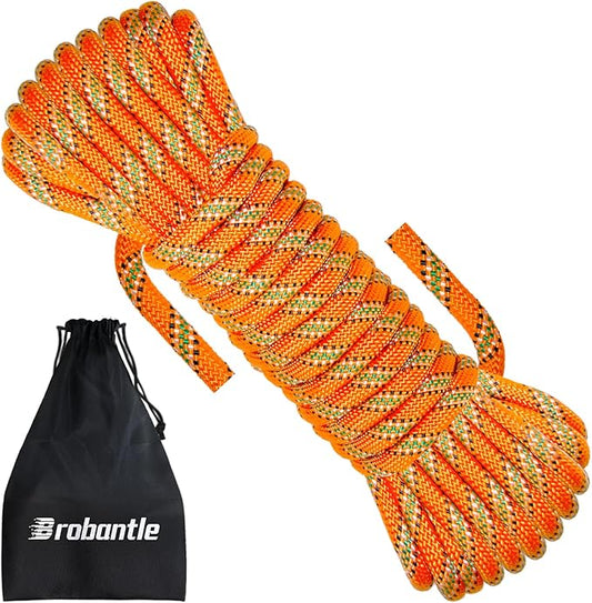 10.5mm Climbing Rope,Static Rock Climbing Rope for Escape Rope Ice Climbing Equipment Fire Rescue Parachute