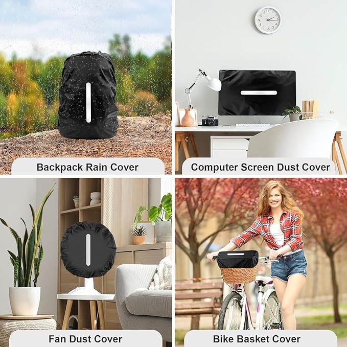 LAMA Waterproof Rain Cover for Backpack, Backpack Rain Cover with Reflective Strip and Antislip Cross Buckle Strap, Ultralight Compact Portable, for Cycling, Hiking, Camping, Traveling