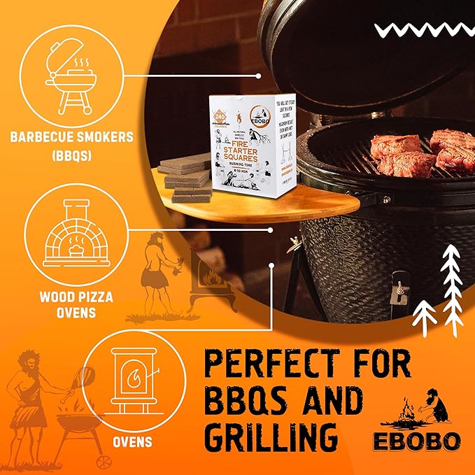 240 pcs Fire Starter Cubes for Fireplace, Wood Stove, Charcoal Grill, BBQ, Fire Pit & Smoker β Wax-Based, Odor-Free, Lights Fast β No Prep, No Mess