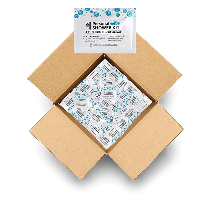 Compact Personal Shower Kit To-Go– Your Hygiene Companion for Travel, Gym, and Outdoor Adventures (100)