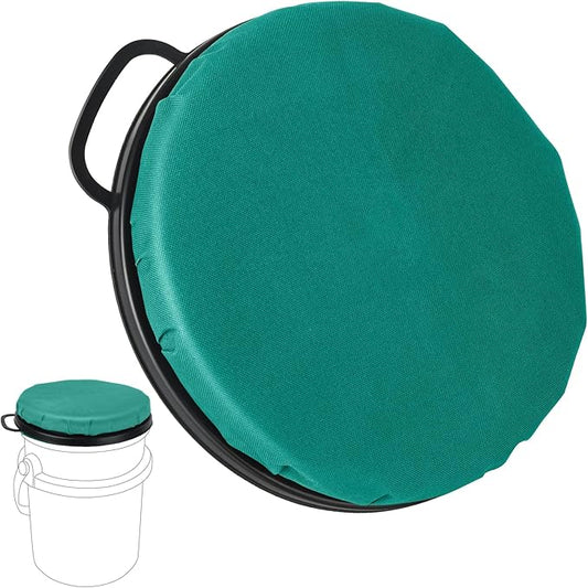 YETI 5 Gallon Bucket Seat - 360-Degree Swivel Lid, Cushion for Fishing, Hunting, Tool Organizer, Car Washing, Gardening, Camping