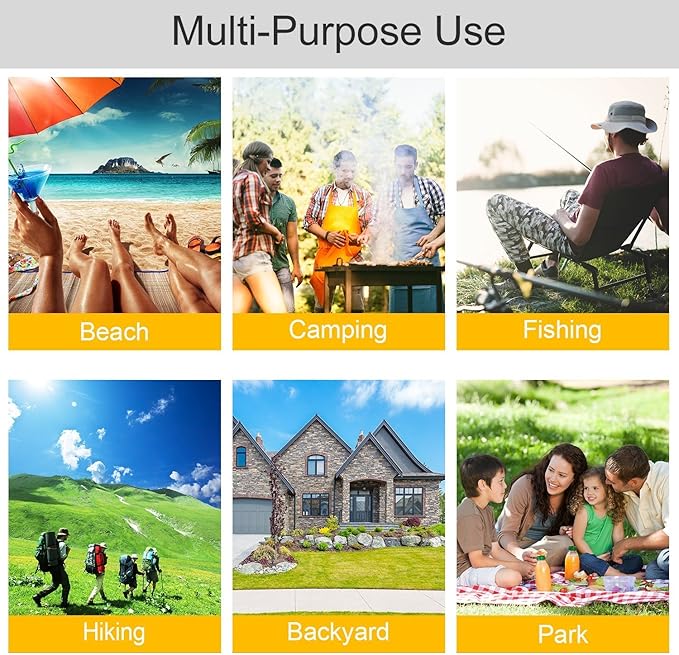 YBK Tech New Stripe Style Automatic Pop Up Beach Tent UV Protection Instant Portable Quick Cabana Sun Shelter for 2-3 Persons (Green)