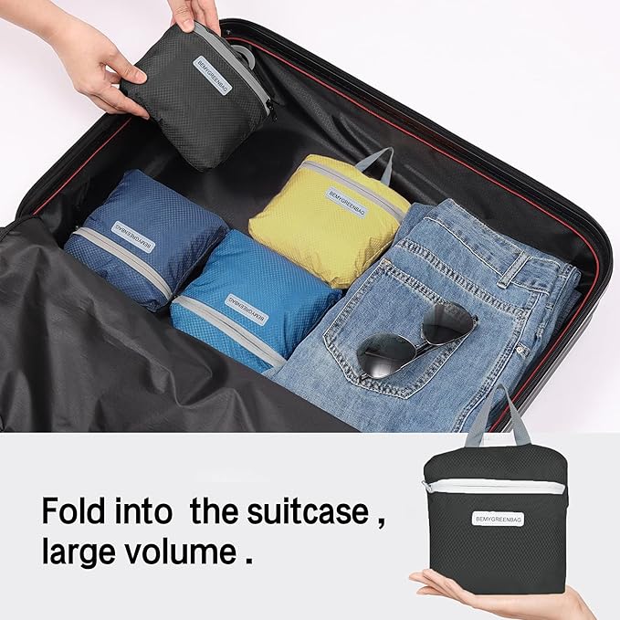 35L Foldable Waterproof Backpack For Outdoor Sports Travel Inside Wet Clothes Compartment Packable For Multiple