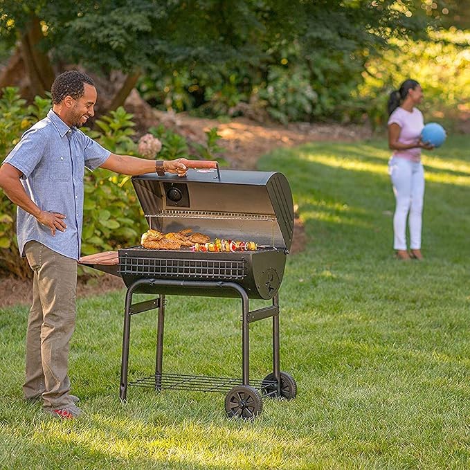 27 Inch Ash Pan Replacement Parts for Char Griller 1224, 1324, 2121, 2222, 2727 and Charbroil Grills, Charcoal Tray with 2pcs Fire Grate Hanger Set