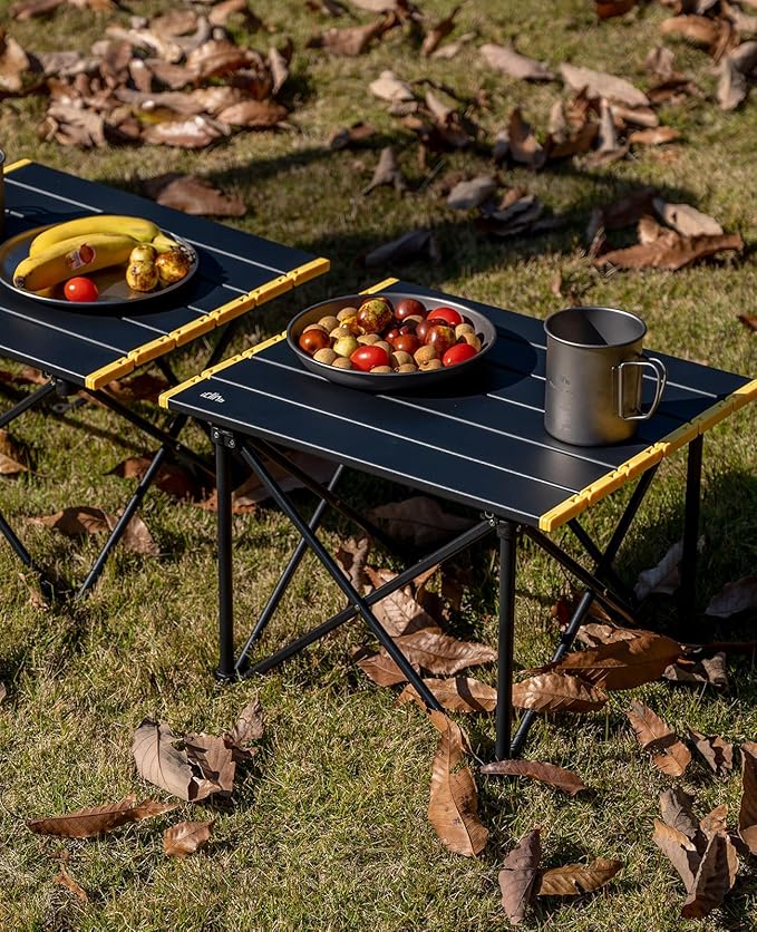 iClimb Ultralight Compact Camping Folding Table with Carry Bag (Reinforced Nature - S)