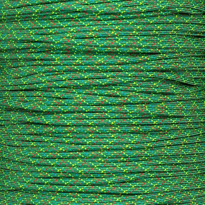 Paracord Planet Holiday Colors 550 Paracord – Great for DIY, Bracelets, and Lanyards – Christmas Tree (25 Feet)