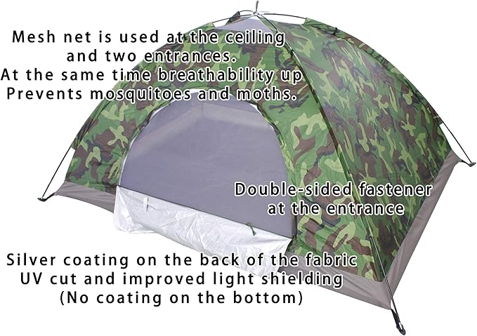 Sutekus Tent Camouflage Patterns Camping Tent Backpacking Tent for Camping Hiking 【Outdoor Equipment】