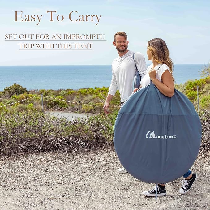 Camping Tent 4 Person Pop up Tent Set Up in 10 Seconds Instant Tent for Family Waterproof with Detachable Rainfly and Skylight