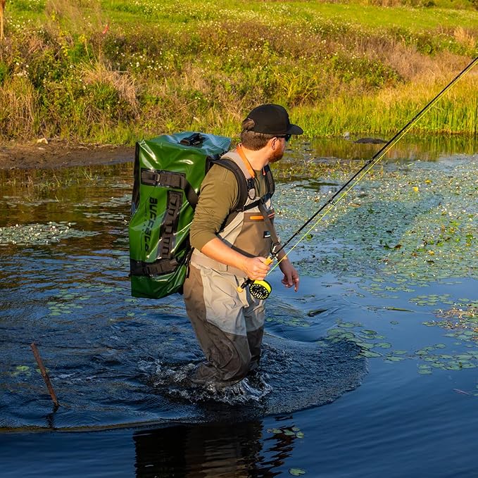 Buffalo Gear Large Waterproof Dry Bag - 150L Super Waterproof Duffel Bag Heavy Duty Waterproof Travel Bag for Boating Kayaking Motorcycling Hunting Camping