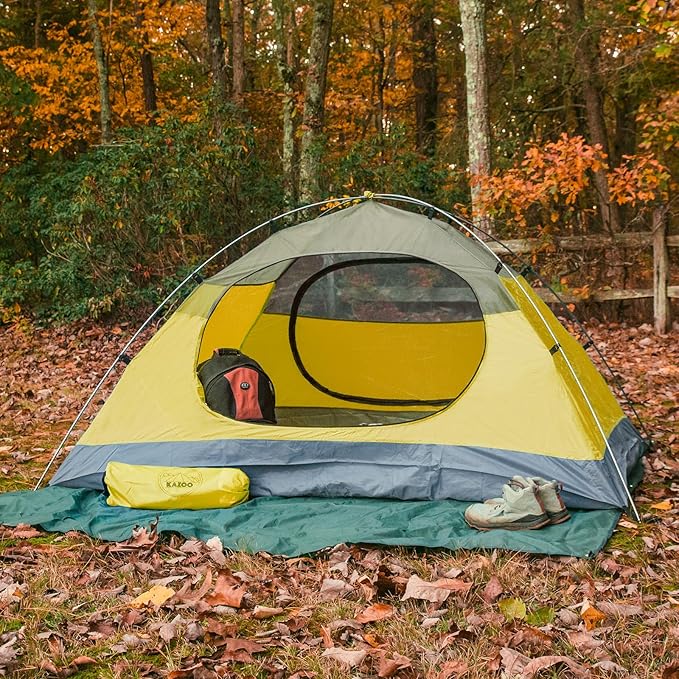 KAZOO Waterproof Backpacking Tent 2/3 Person Lightweight Camping Tents 2/3 People Hiking Tents Aluminum Frame Double Layer