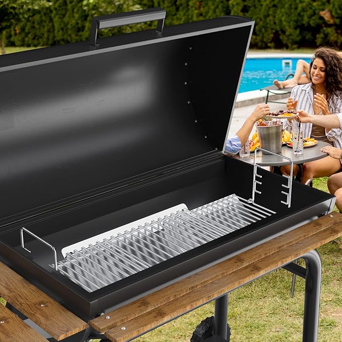 23-34 Inch Adjustable Ash Pan Replacement Parts for Royal Gourmet CC1830 Charcoal Grills,Replacement Parts for Chargriller E1224 2828 1224 1324 2121 2123,Fits for Charbroil 17302056 12301714