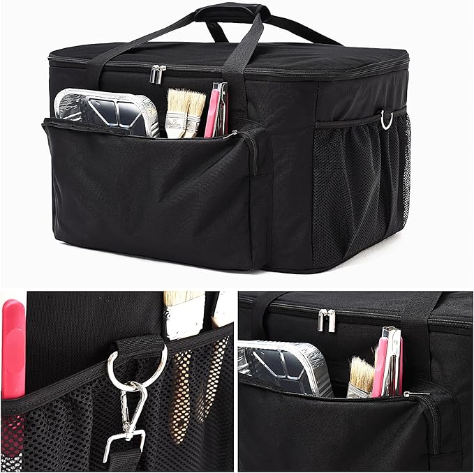 Carry Bag for Ninja Woodfire Outdoor Grill, Accessories for Ninja Wood Fire Smoker Grill OG700 Series, Padded Carrying Case with Muti-Pockets and Shoulder Straps, Water-Resistant (Bag Only)