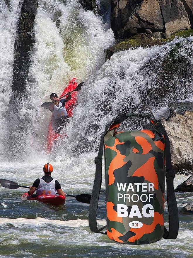 YDYJKI Waterproof Dry Bag Backpack 2L/5L/10L/20L/30L Floating Roll Top Dry Compression Sack Keeps Gear Dry for Kayaking Beach Rafting Boating Hiking Camping and Fishing with Waterproof Phone Case