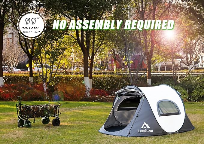 Pop Up Tents for Camping 2 Person Waterproof Army Surplus Military Popup Tent Camping Easy Up Camping Tents Instant Tent Big