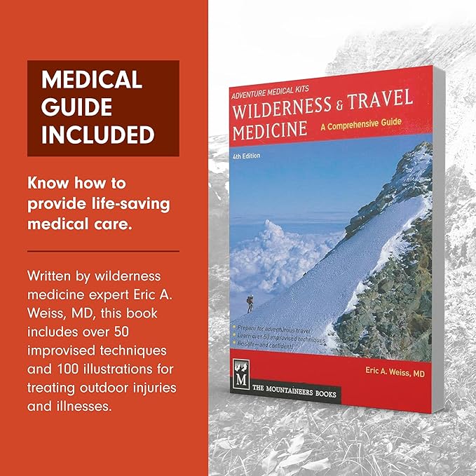 Adventure Medical Kits Sportsman Series Medical Kit - 400 - First Aid Kit for Camping, Hiking, Hunting & More - For 10 People for 14 Days - Includes Bandages, Medicine, Guide Book & More