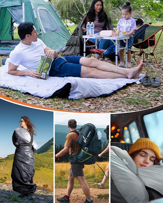 Sportneer Sleeping Bags for Adults, Warm & Cold Weather Sleeping Bag for Adults Kids Boys Girls - Lightweight Compact Camping Gear Equipment, Traveling, Backpacking, Hiking