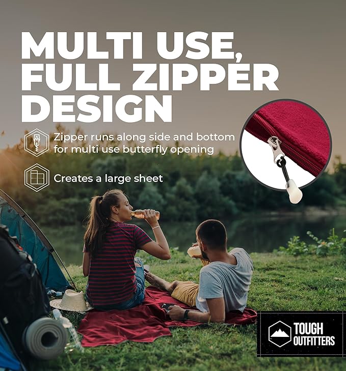 Sleeping Bag Liner - Adult Sleep Sack & Travel Sheets for Hotel - Travel Sleep Sack, Camping Sleeping Bag Liners for Cold Weather