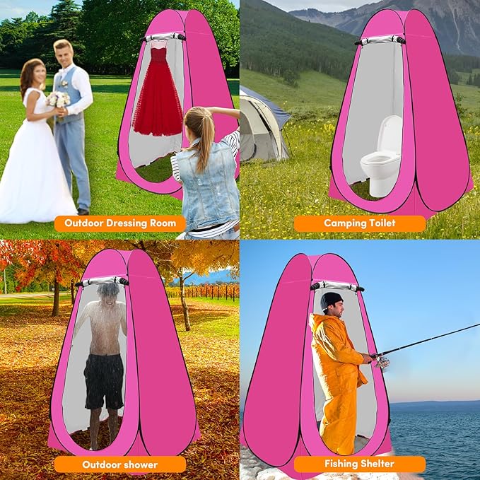 Pop Up Privacy Tent Shower Tent Changing Tent Portable Outdoor Camping Bathroom Toilet Tent Changing Dressing Room Privacy Shelters Room for Hiking and Beach Sun Shelter Picnic Fishing- Waterproof
