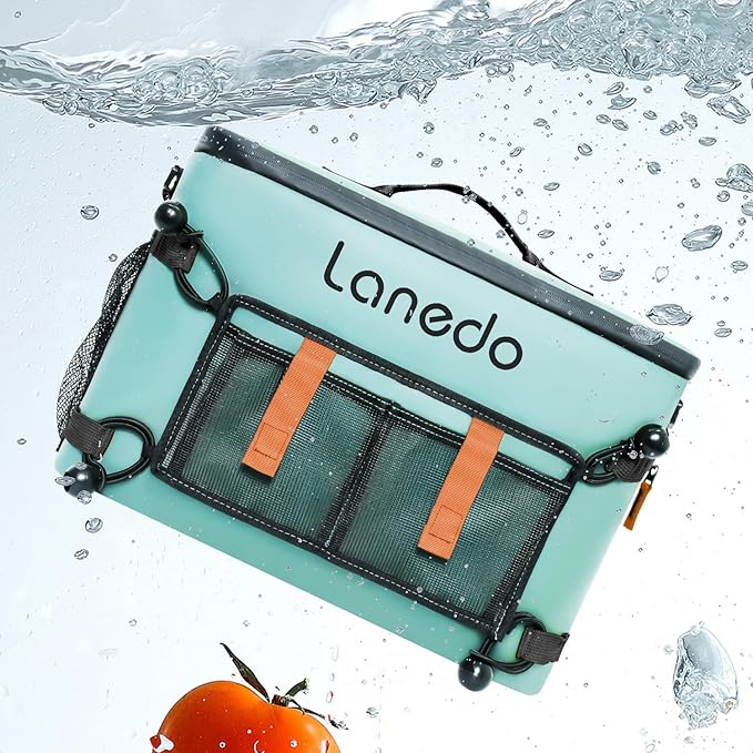 Deep Freeze Cooler Soft Sided Cooler Bag, 34 Can Collapsible Insulated Ice Chest, Large Leakproof Camping & Travel Cooler for Kayaking & Beach