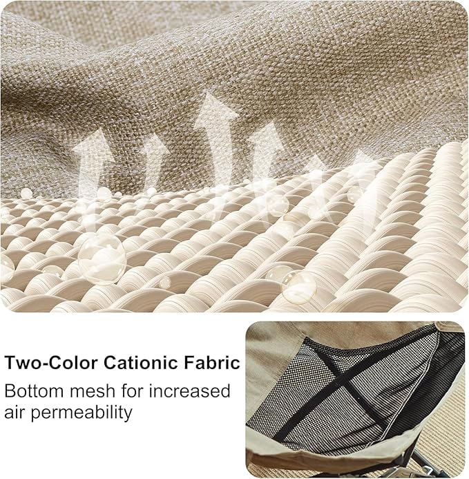 Naturehike Lightweight Camping Chair, Black