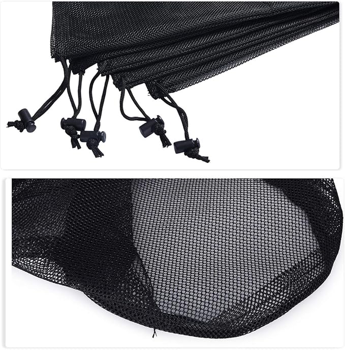 5pcs Nylon Mesh Bag Travel Stuff Sack Sports Equipment Bag BVP01XL