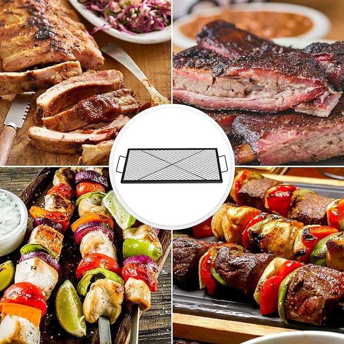 onlyfire Barbecue Rectangle X-Marks Fire Pit Cooking Grate, 36-Inch